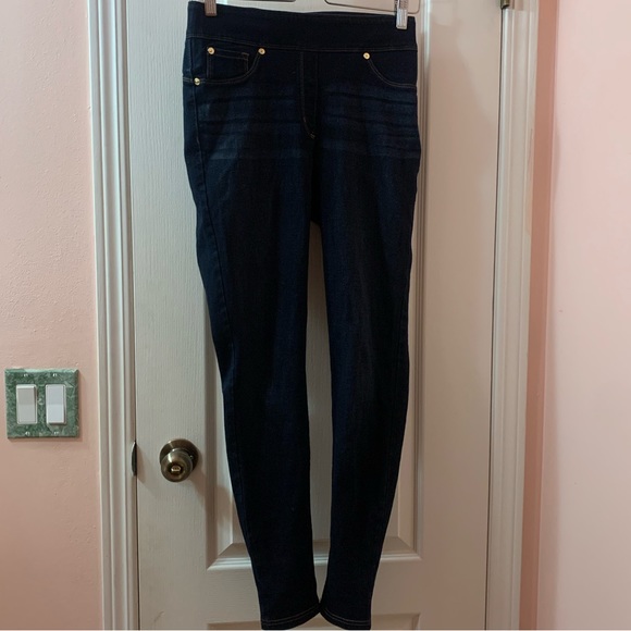 Luxe Denim 4 Way Stretch Dark Blue Denim Size 6-8 - Picture 5 of 5